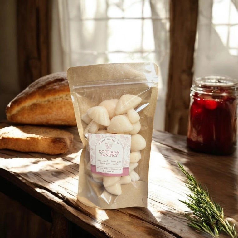 Cottage Pantry 5 oz Wax Melts - Fresh Bread, Berry Jam, Lemon Peel, Herbs