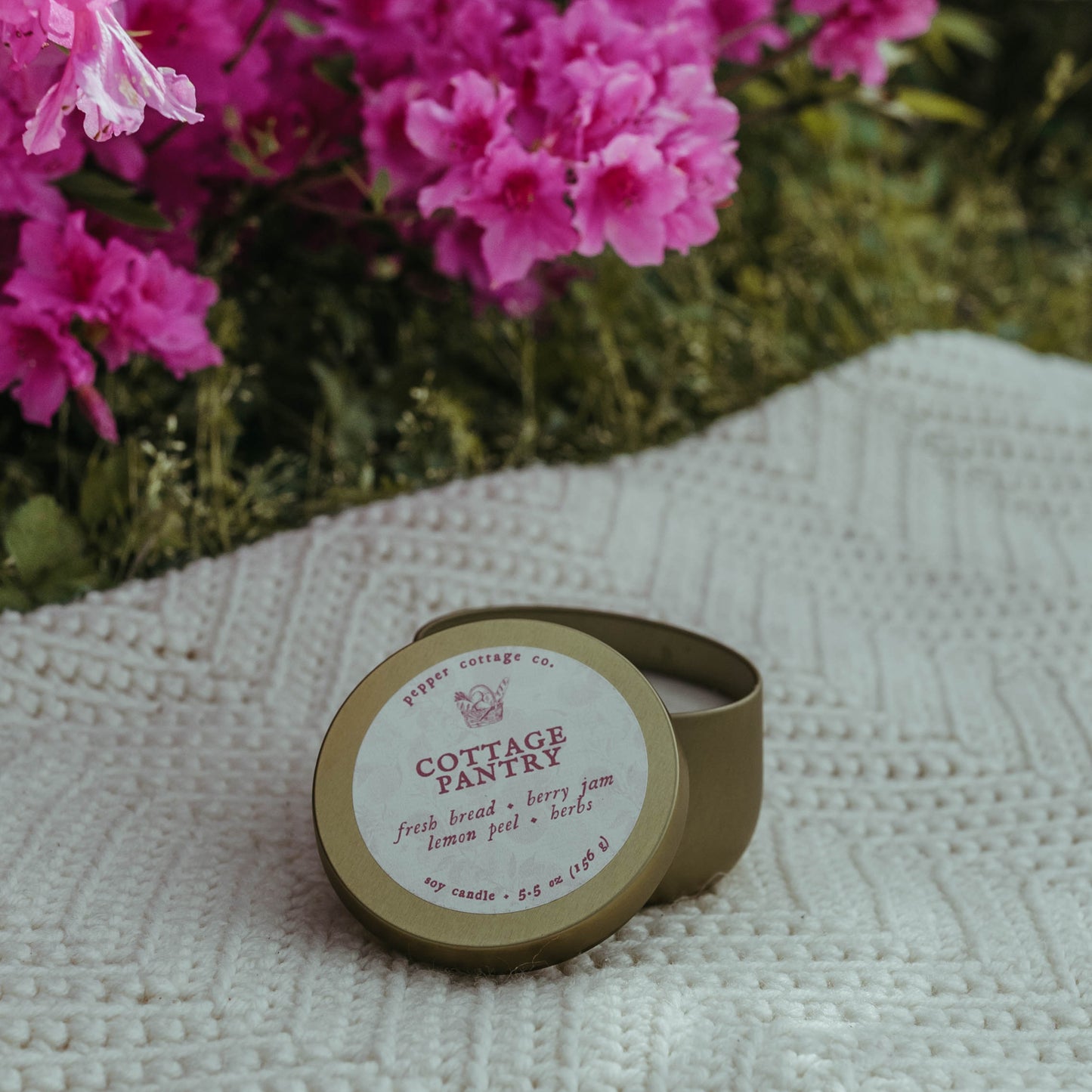 Cottage Pantry 5.5 oz Tin - Fresh Bread, Berry Jam, Lemon Peel, Herbs