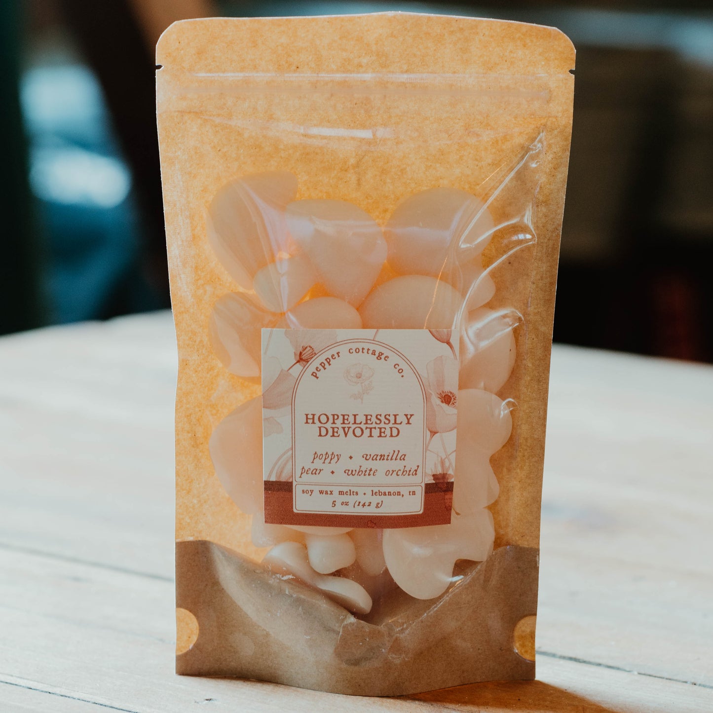 Hopelessly Devoted 5 oz Wax Melts - Poppy, Pear, Orchid, & Vanilla