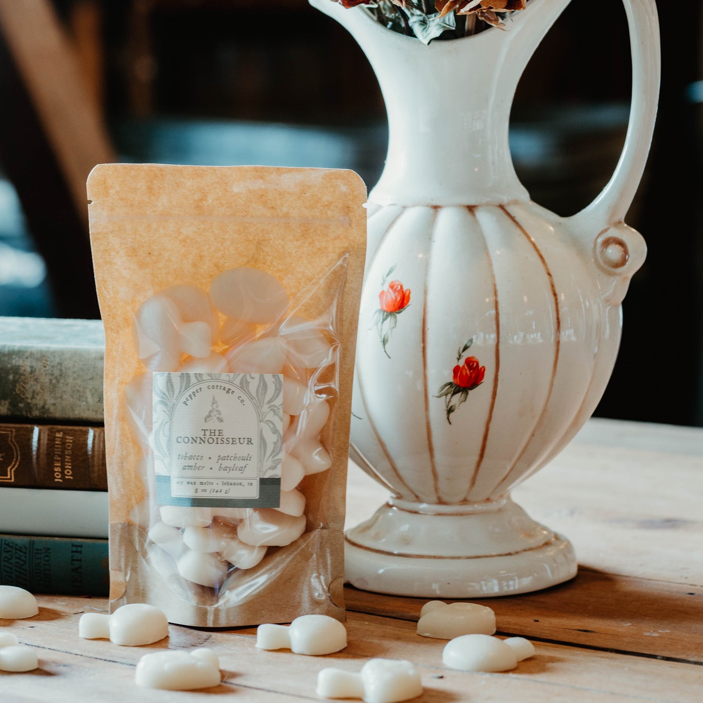 The Connoisseur 5 oz Wax Melts - Tobacco, Patchouli, Amber, & Bayleaf