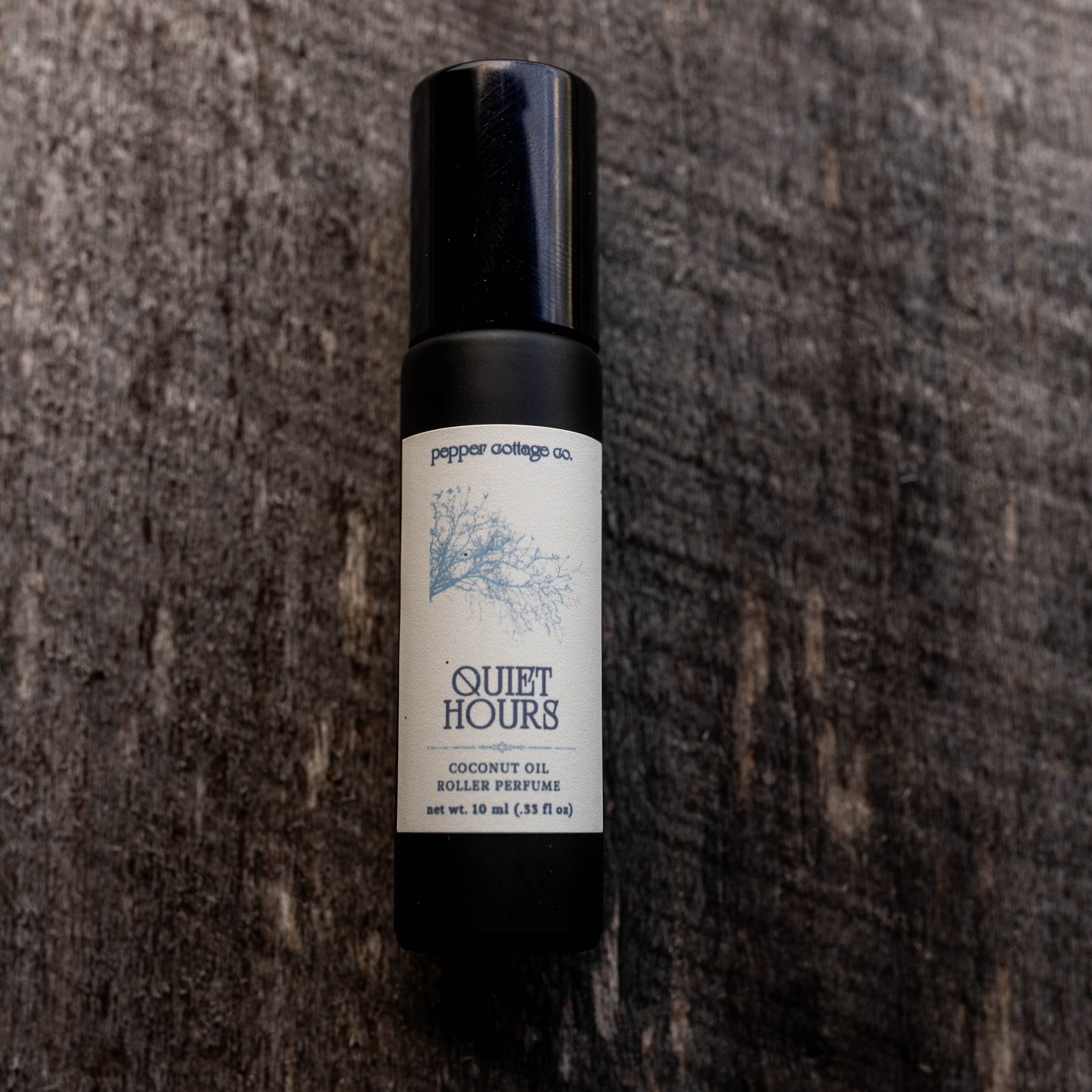 Quiet Hours Roller Perfume | Cedar, Guaiacwood, Ginger, Cardamom, Myrrh | Unisex Coconut Oil Roller Perfume