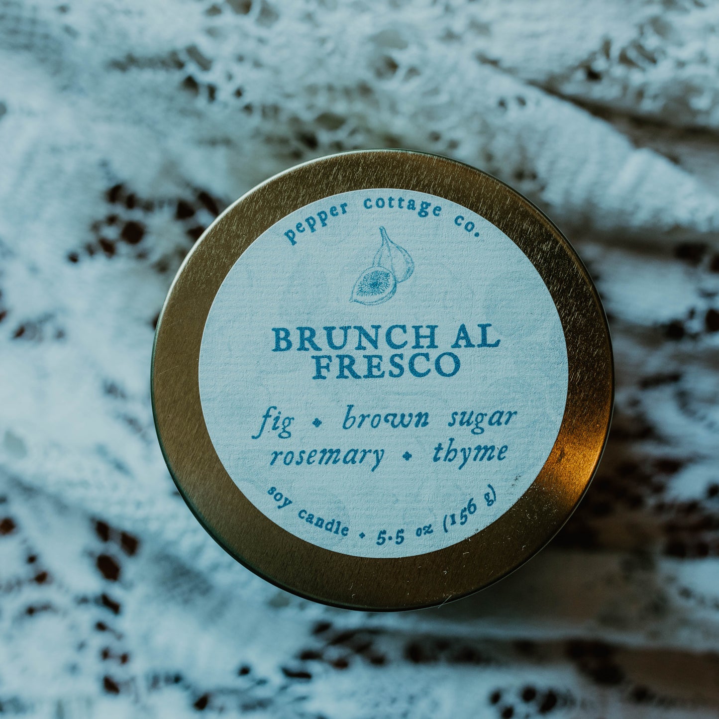 Brunch Al Fresco 5.5 oz Tin - Brown Sugar, Fig, Rosemary, & Thyme