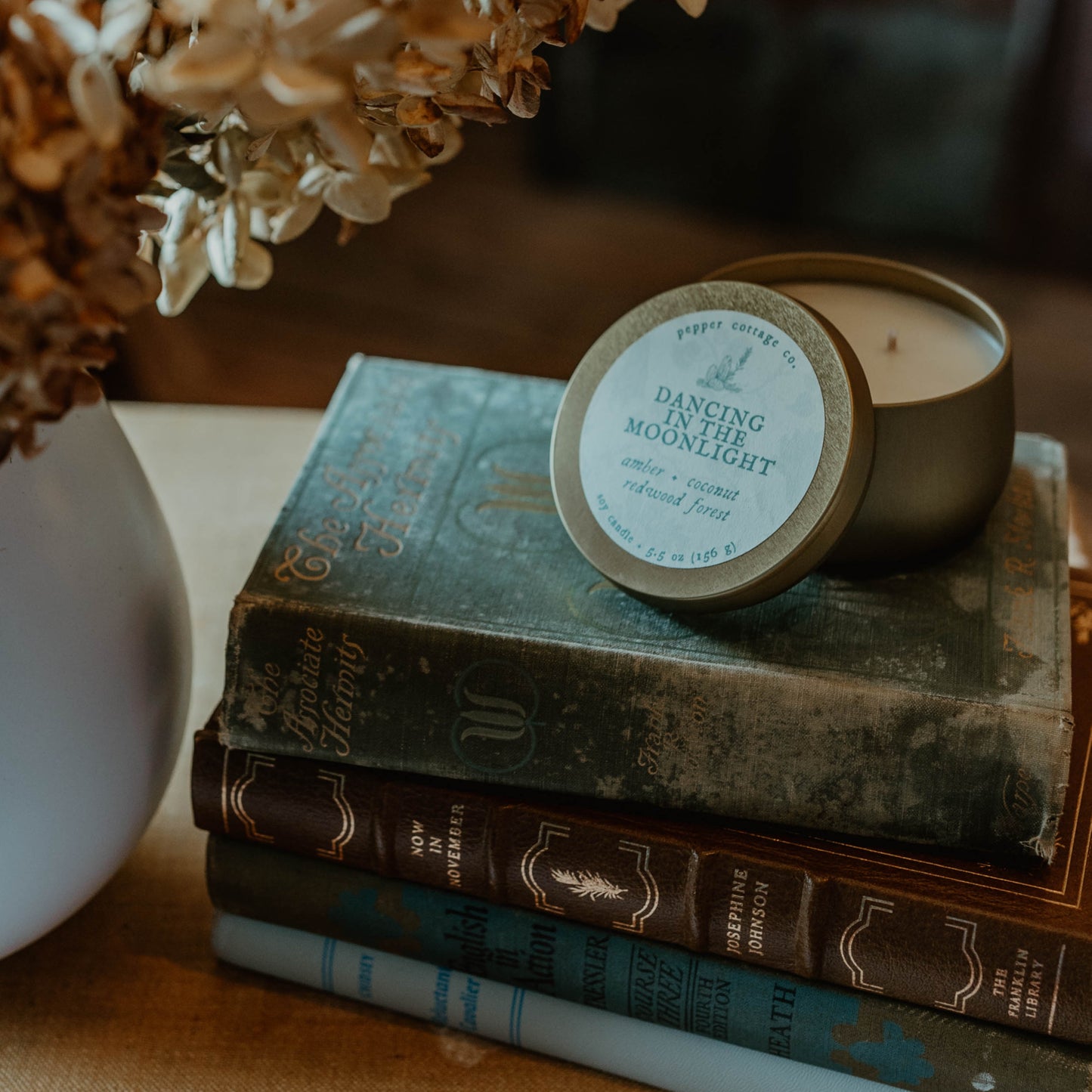 Dancing in the Moonlight 5.5 oz Tin - Amber, Coconut, & Redwood Forest