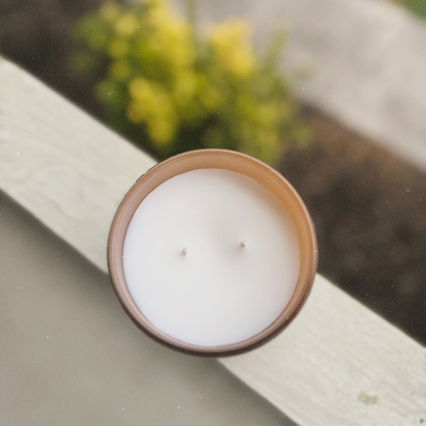 Bug-Deterring 12 oz Citronella Candle With Coconut Olive Oil Wax Blend