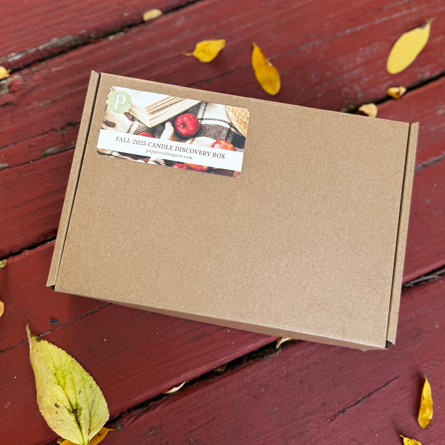 Fall Collection Discovery Candle Box - (5) 2 oz Scented Tins with Coconut Olive Oil Wax