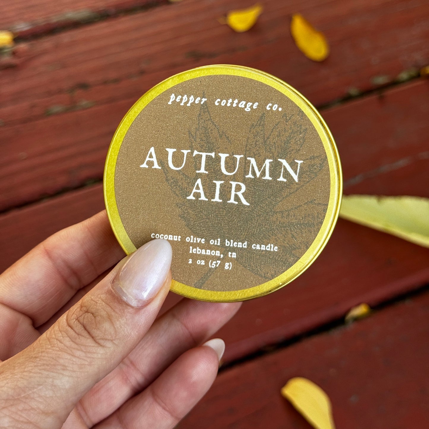 Fall Collection Discovery Candle Box - (5) 2 oz Scented Tins with Coconut Olive Oil Wax