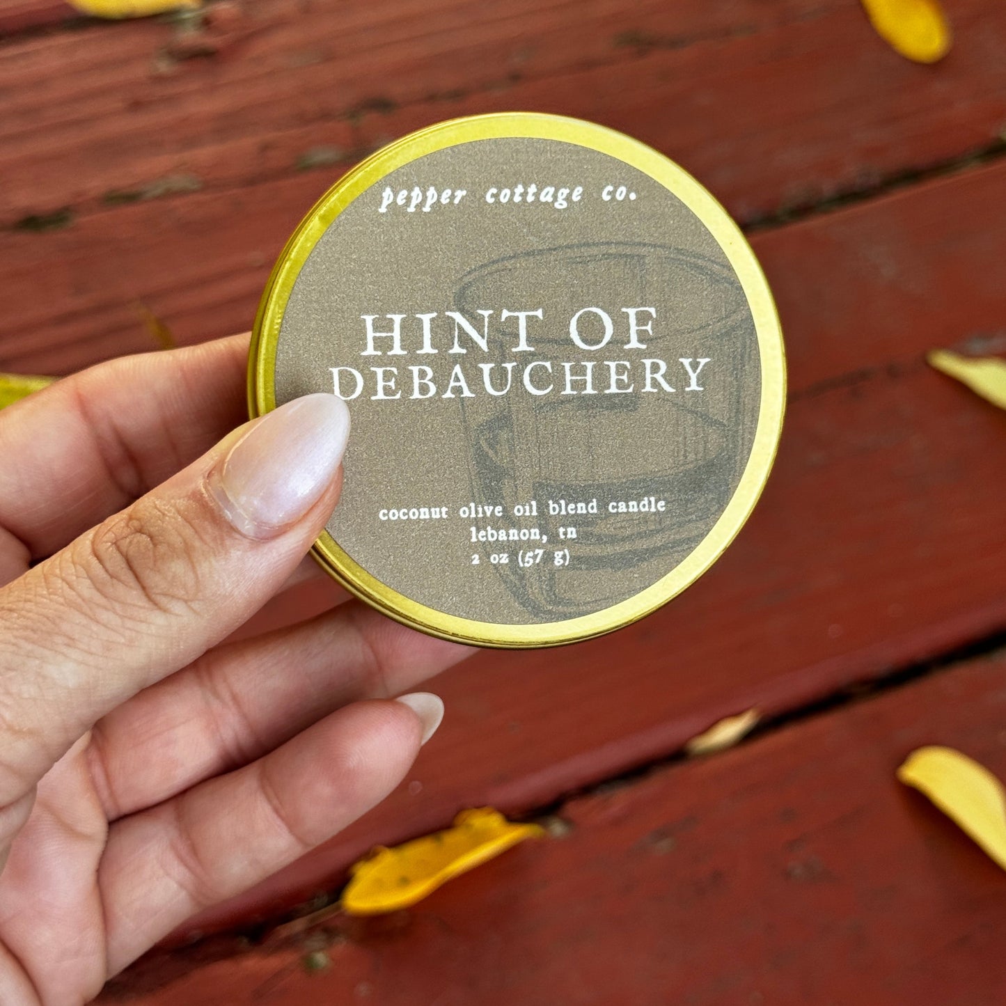 Fall Collection Discovery Candle Box - (5) 2 oz Scented Tins with Coconut Olive Oil Wax