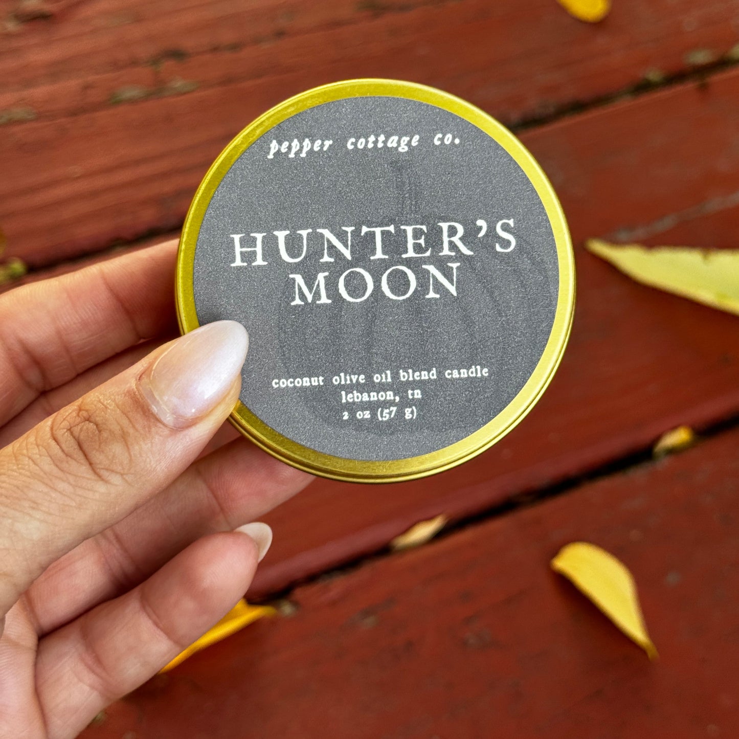 Fall Collection Discovery Candle Box - (5) 2 oz Scented Tins with Coconut Olive Oil Wax