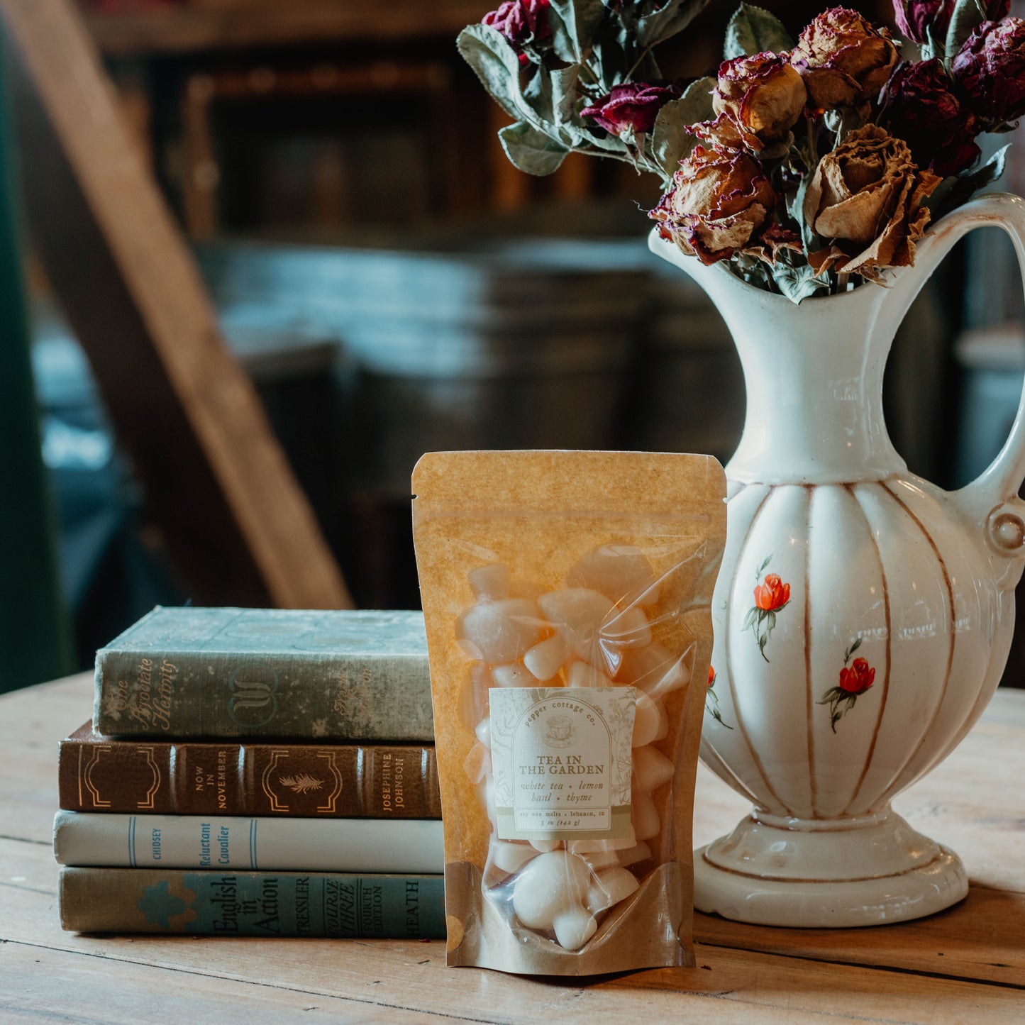 Tea in the Garden 5 oz Wax Melts - White Tea, Lemon, Basil, Thyme