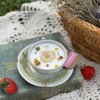 Botanical Vintage Tea Cup Candles (WICKLESS) | Jasmine & Honey or Yuzu Blossom Scented | Mother’s Day Tea Cup Candles