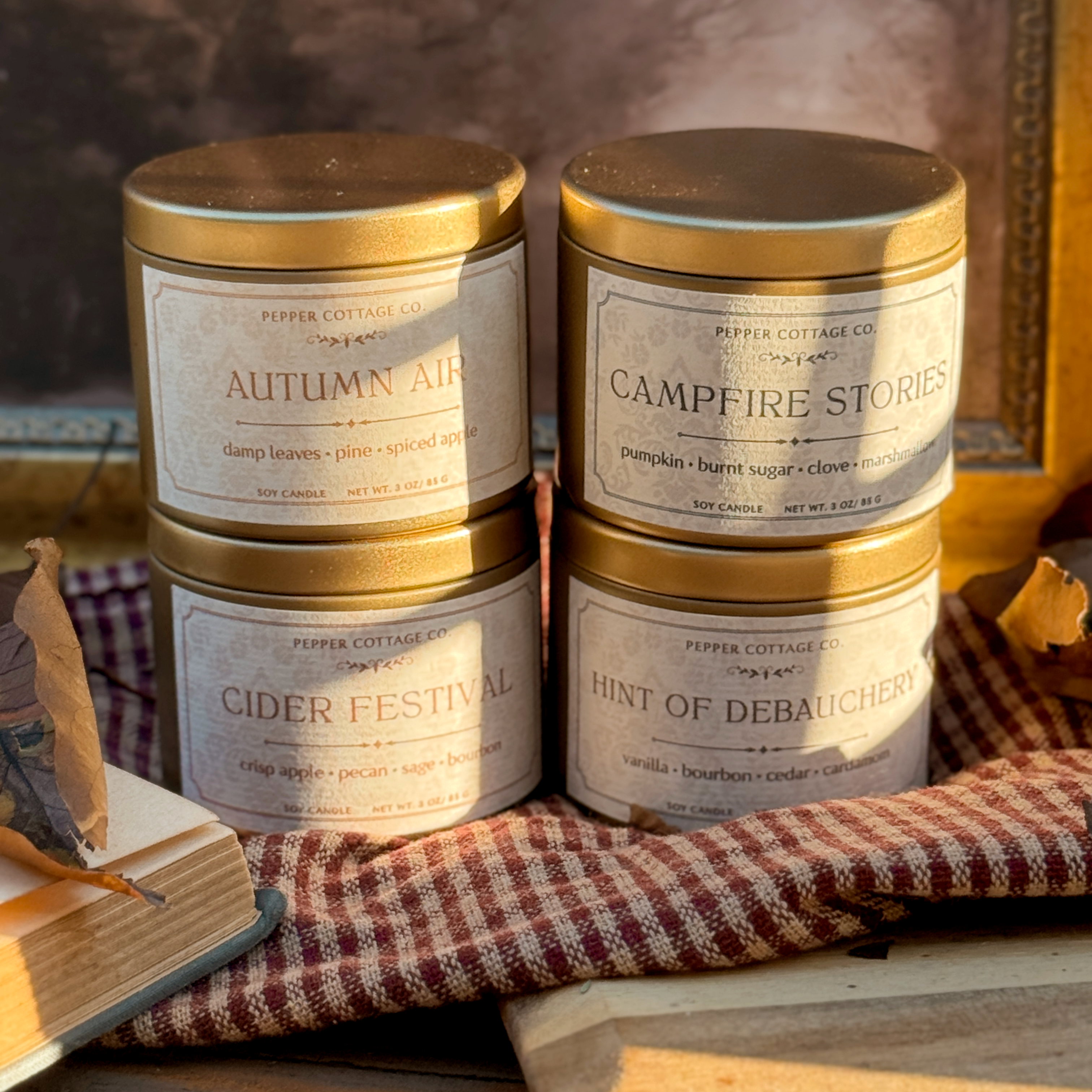 Campfire Stories - Pumpkin, Burnt Sugar, Marshmallow, Clove 3 oz Soy Fall Candle