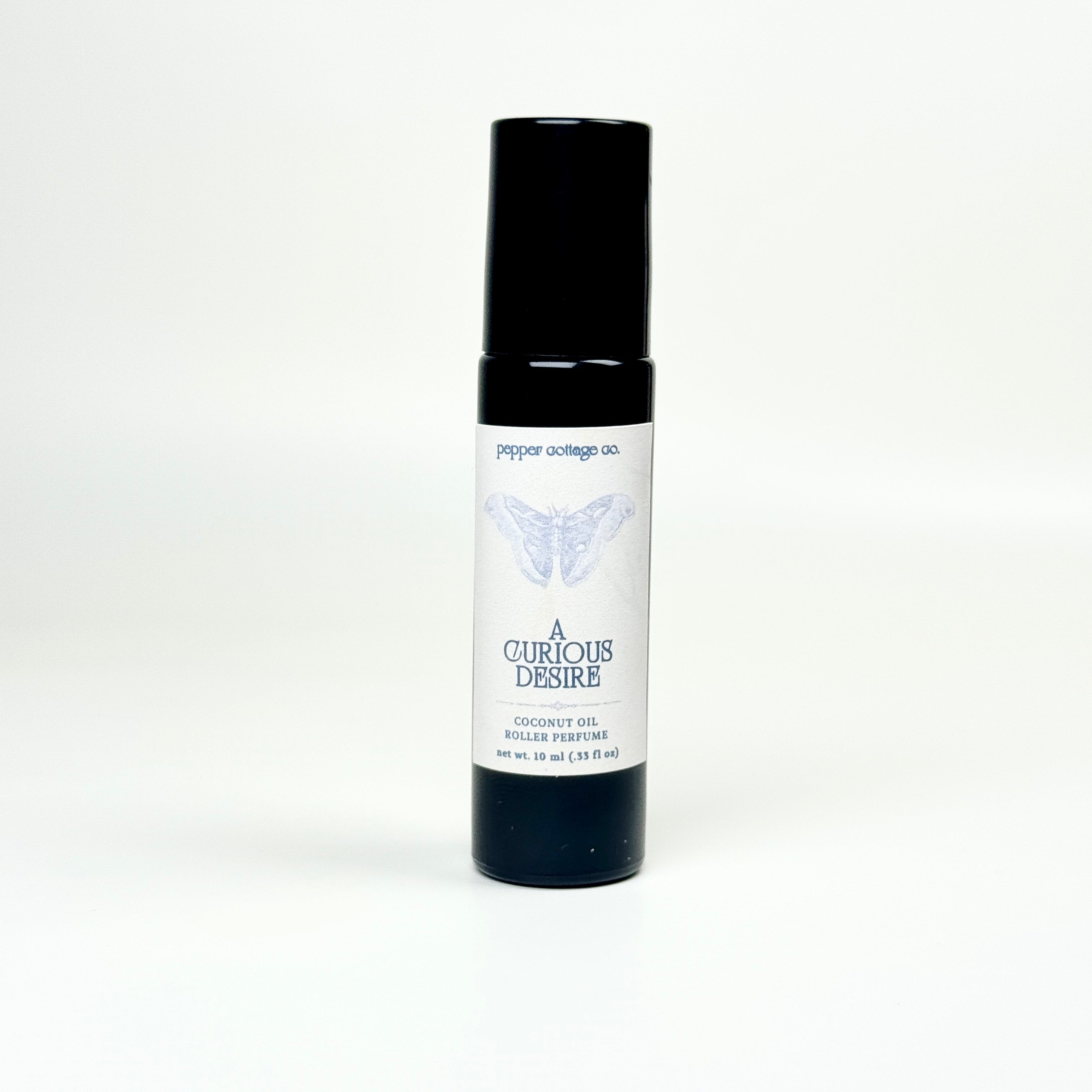 A Curious Desire Roller Perfume | Fig, Violet, Plum, Sandalwood, Plum, Amber, Vanilla | Dark Academia Coconut Oil Roller Perfume