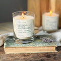 Dancing in the Moonlight 10 oz Soy Candle | Bergamot, Amberwood, Mountain Laurel, Coconut | Clean Woodsy Floral Scented Candle