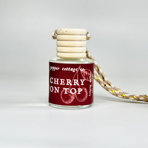 7.5 ml Cherry on Top Hanging Diffuser | Cherry, Apricot, Saffron, Smoke | Clean Citrusy Scent Car Diffuser
