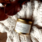 Hint of Debauchery - Vanilla Bourbon, Cedar, Leather, Cardamom | 5.5 oz Coconut Olive Oil Wax Fall Scented Candle