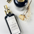 A Curious Desire 4 oz Body, Room, and Linen Mist | Fig, Violet, Plum, Sandalwood, Amber, Vanilla | Sultry Feminine Dark Academia-Inspired Body & Room Mist