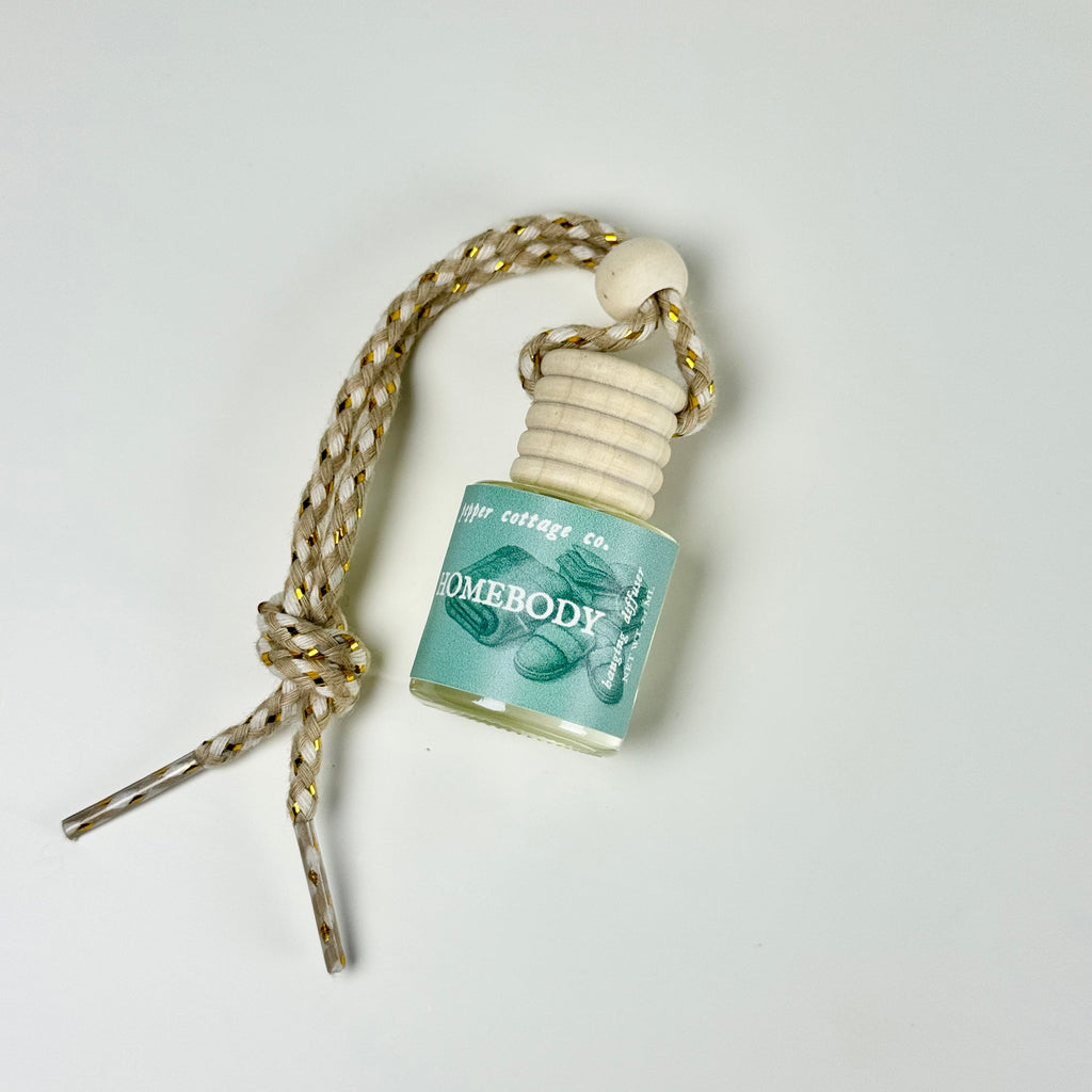 7.5 ml Homebody Hanging Diffuser | Vanilla, Cashmere, Musk, Amber | Cozy Clean Vanilla Scent Car Diffuser