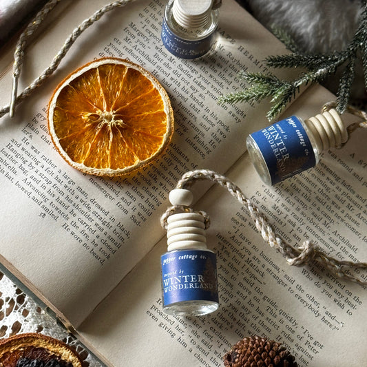 7.5 ml Winter Wonderland Hanging Diffuser | Fraser Fir, Cypress, Bayberry | Woodsy Fraser Fir Scent Car Diffuser
