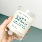 Dancing in the Moonlight 10 oz Soy Candle | Bergamot, Amberwood, Mountain Laurel, Coconut | Clean Woodsy Floral Scented Candle