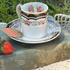 Botanical Vintage Tea Cup Candles (WICKLESS) | Jasmine & Honey or Yuzu Blossom Scented | Mother’s Day Tea Cup Candles