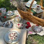 Botanical Vintage Tea Cup Candles (WICKLESS) | Jasmine & Honey or Yuzu Blossom Scented | Mother’s Day Tea Cup Candles