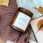 Cider Festival - Apple, Pecan, Bourbon, Sage 7 oz Soy Fall Candle