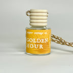 7.5 ml Golden Hour Hanging Diffuser | Orange, Cotton, Musk, Grapefruit, Coconut | Clean Citrus Scent Car Diffuser