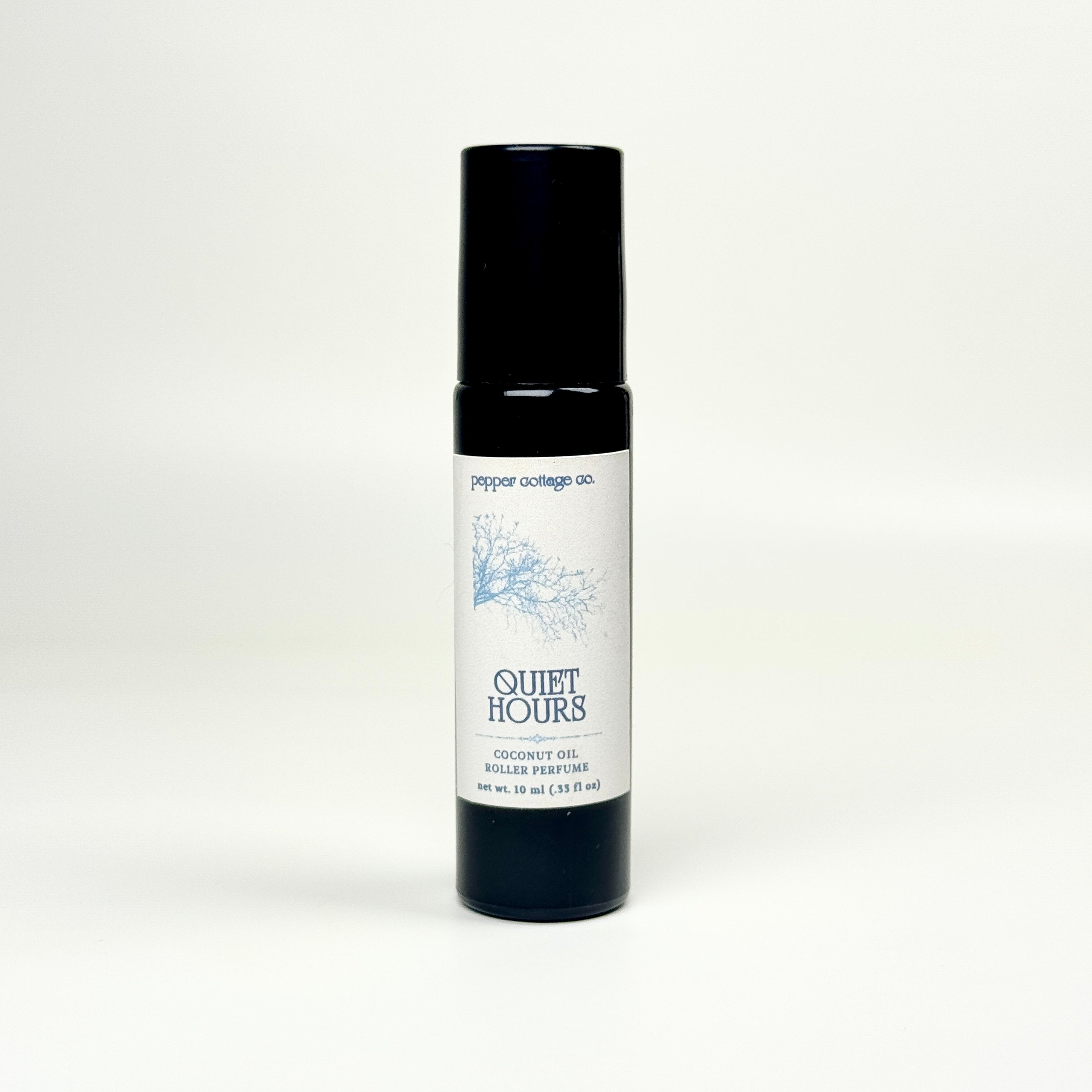 Quiet Hours Roller Perfume | Cedar, Guaiacwood, Ginger, Cardamom, Myrrh | Unisex Coconut Oil Roller Perfume