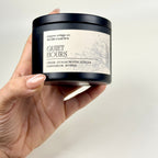 Quiet Hours 5.5 oz Candle Tin | Cedar, Guaiacwood, Ginger, Cardamom, Myrrh | Smoky Woods Dark Academia Soy Candle