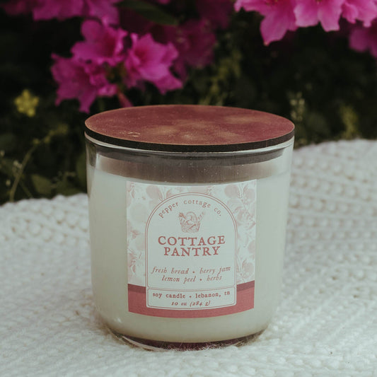 Cottage Pantry 10 oz Jar - Fresh Bread, Berry Jam, Lemon Peel, Herbs