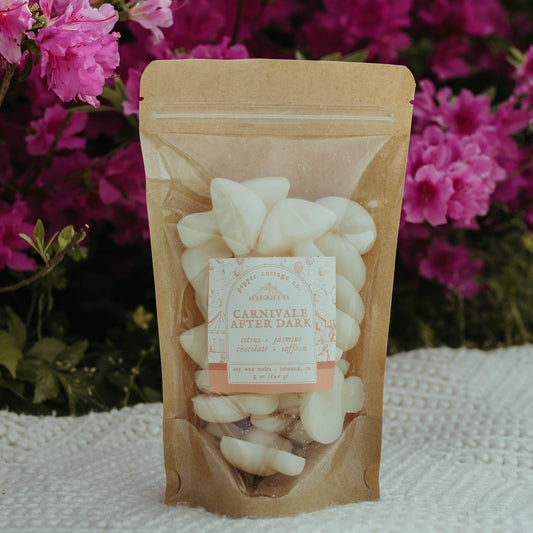 Carnivale After Dark 5 oz Wax Melts - Citrus, Jasmine, Chocolate, Saffron