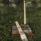 Beeswax Taper Pair | 100% Beeswax + Hemp Wick | 8-10 Hour Burn Time