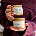 Good Cheer 5.5 oz Soy Candle | Currants, Bergamot, Absinthe, Vanilla | Non-toxic Sparkling Cocktail Holiday Candle Tin