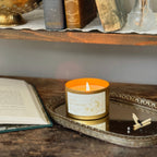 Tea in the Garden 5.5 oz Soy Candle Tin | White Tea, Lemon, Basil, Thyme | Clean Calming Herbal Scented Candle