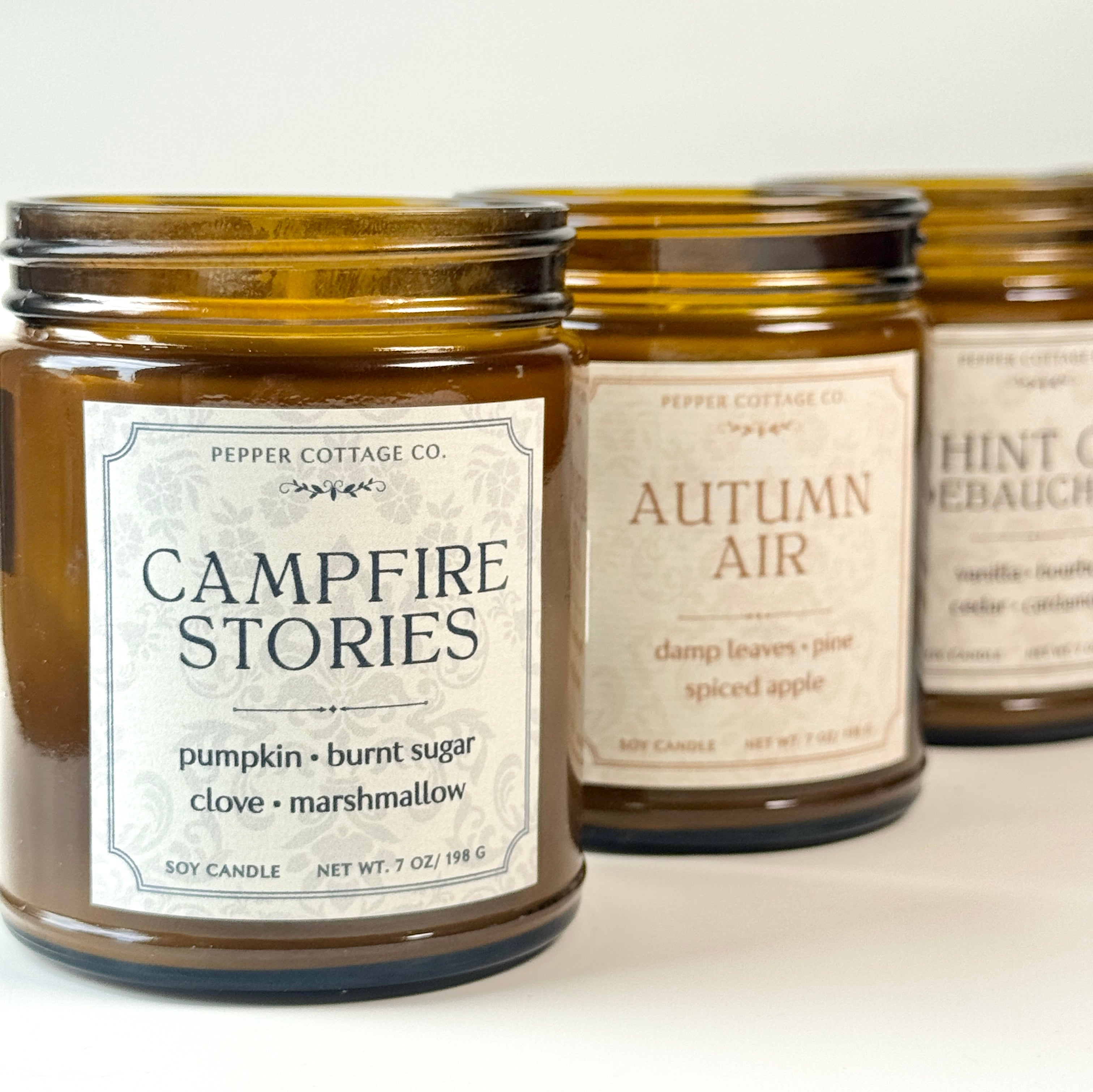 Campfire Stories - Pumpkin, Burnt Sugar, Clove, Marshmallow 7 oz Soy Fall Candle