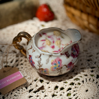 Botanical Vintage Tea Cup Candles (WICKLESS) | Jasmine & Honey or Yuzu Blossom Scented | Mother’s Day Tea Cup Candles