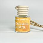 7.5 ml Golden Hour Hanging Diffuser | Orange, Cotton, Musk, Grapefruit, Coconut | Clean Citrus Scent Car Diffuser