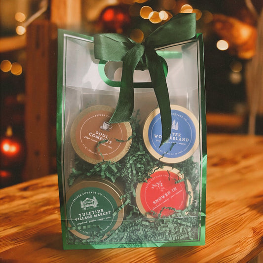 Cozy Holiday Gift Set - 4 Tins