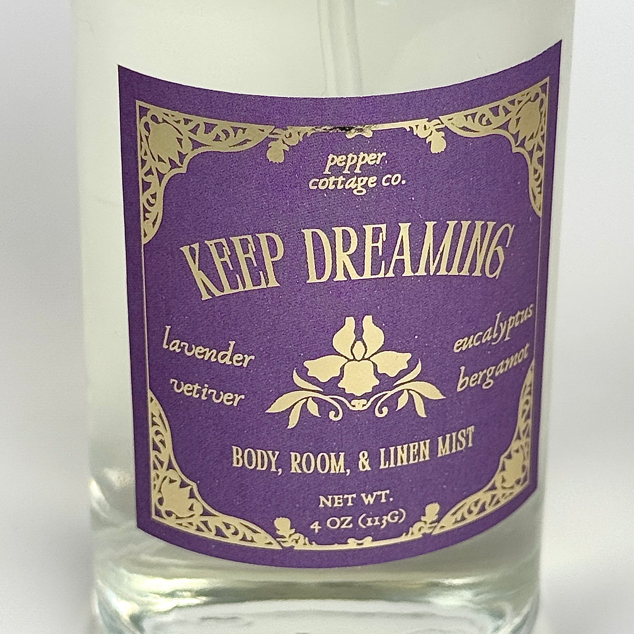 Keep Dreaming 4 oz Body & Home Mist | Lavender, Vetiver, Eucalyptus, Bergamot | Daydream Collection Spring Lavender Body Spray